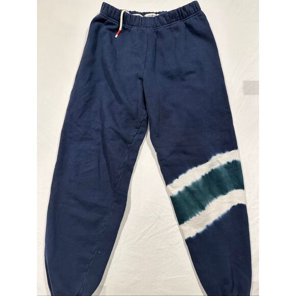 Tory Burch Sport navy tie-dye drawstring comfy joggers/sweatpants size small - Picture 1 of 10